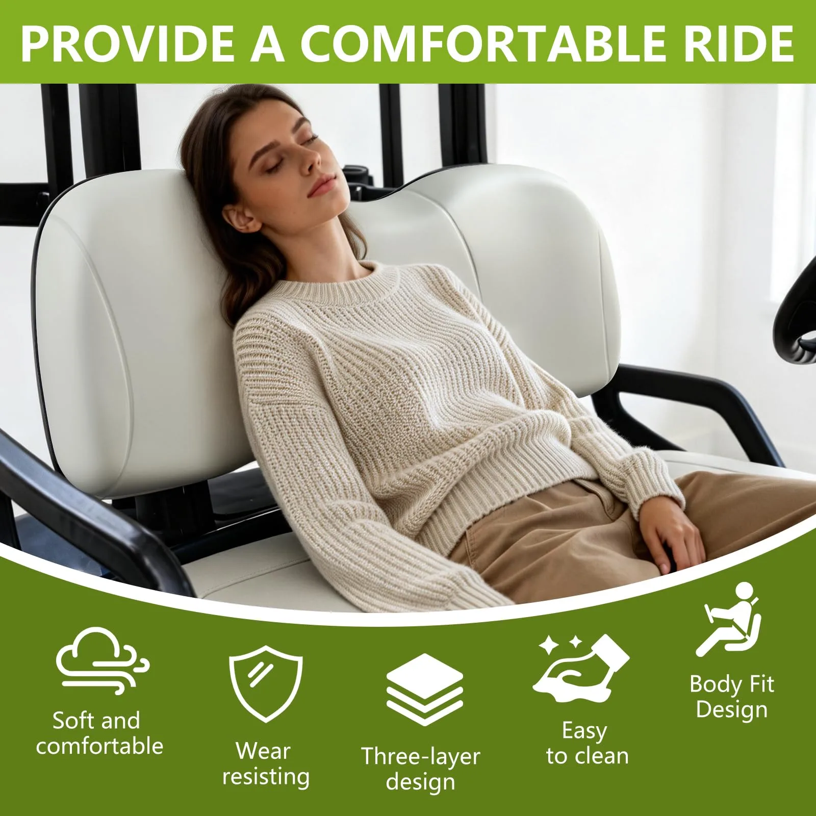 HEOHOU Yamaha G29/Drive Front Seat Back Cushion image 4