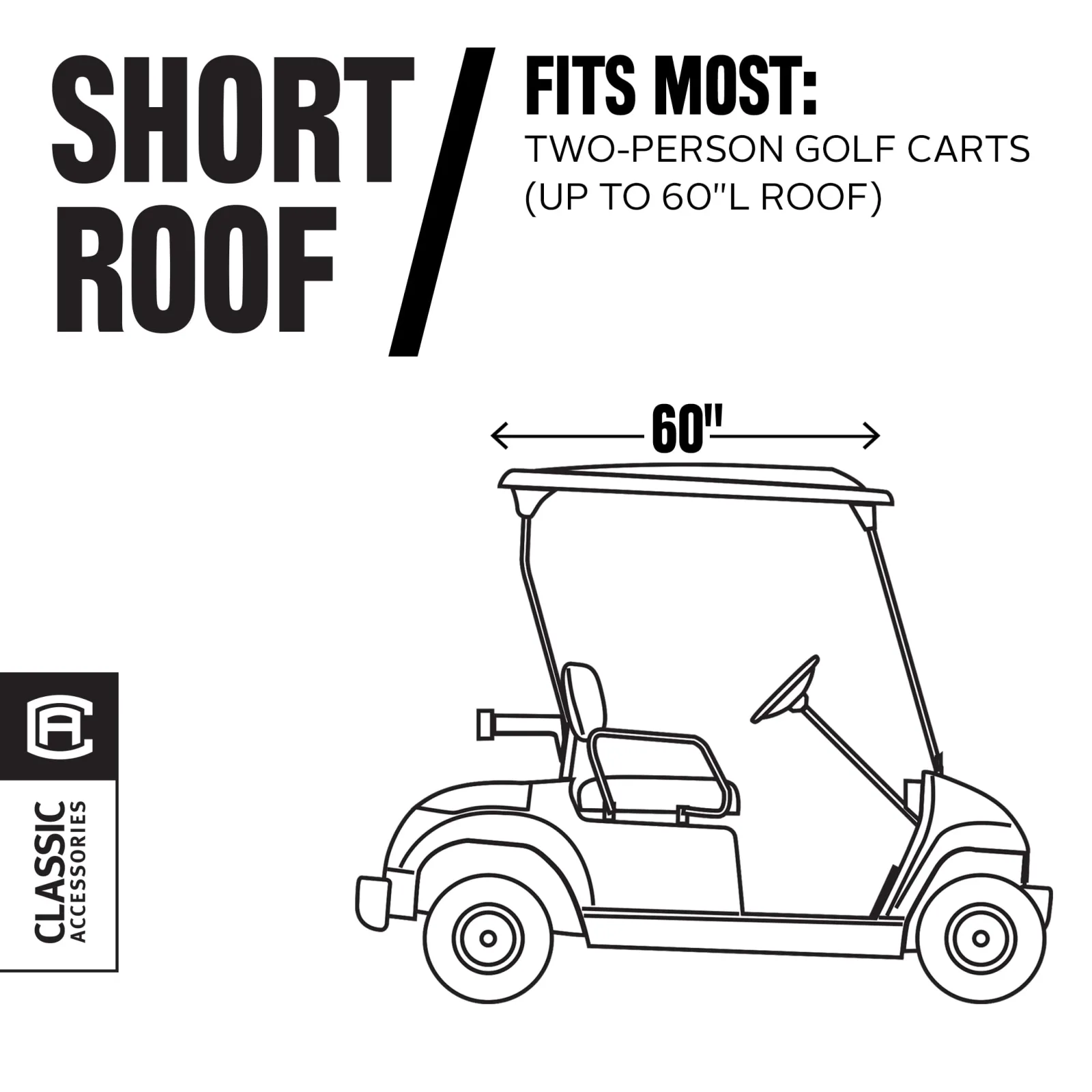 Classic Accessories Fairway 2-Person Golf Cart Cover image 3