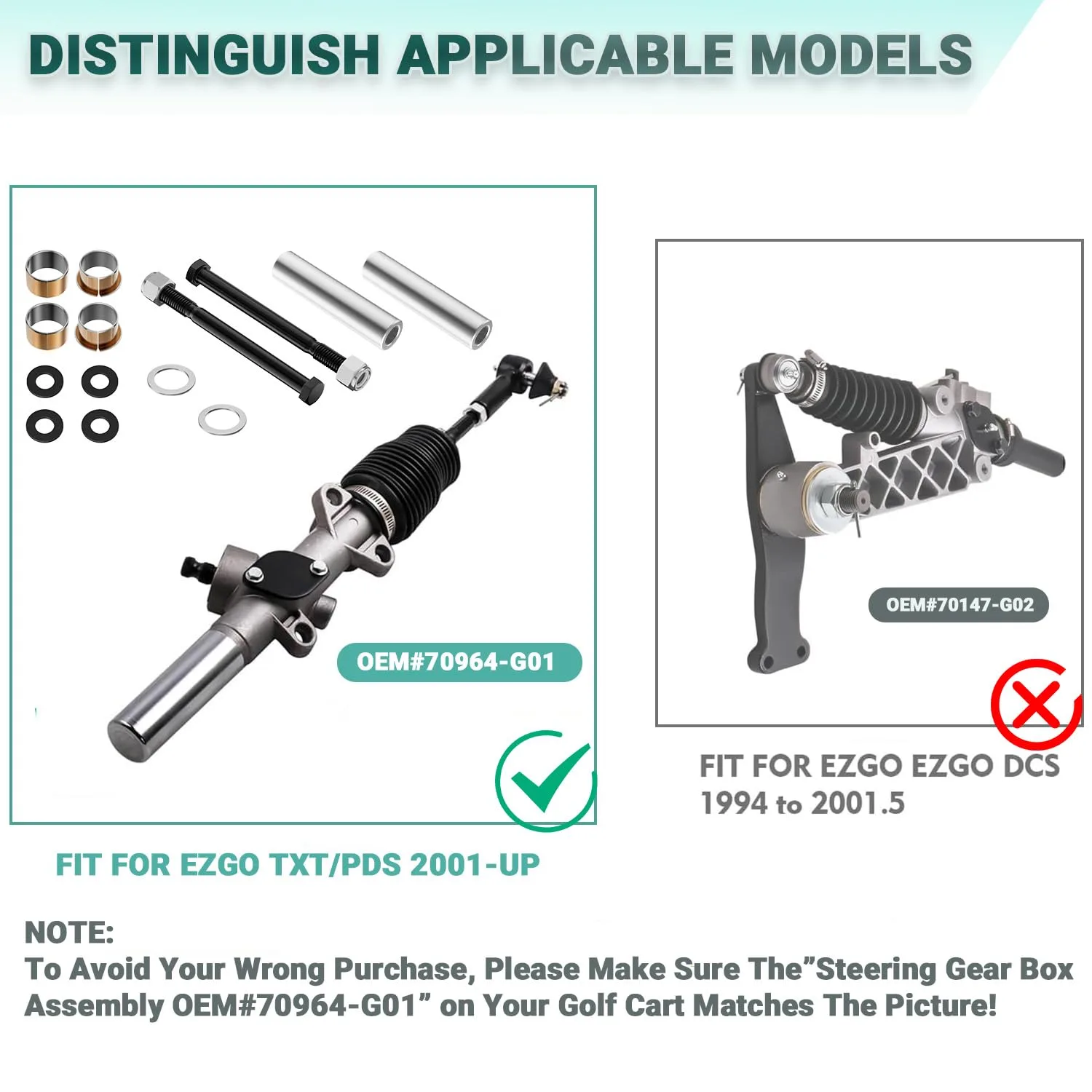 DRIVE UP DU00030 E-Z-GO TXT/PDS Spindle Bushing Kit image 2
