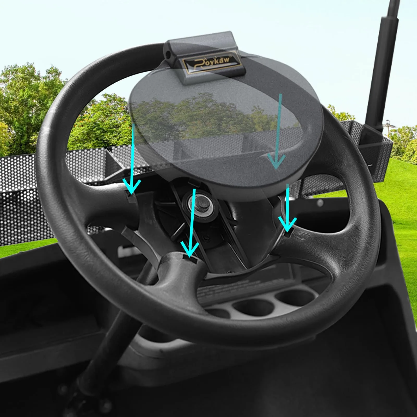 Roykaw Golf Cart Scorecard Holder for E-Z-GO TXT/RXV image 2