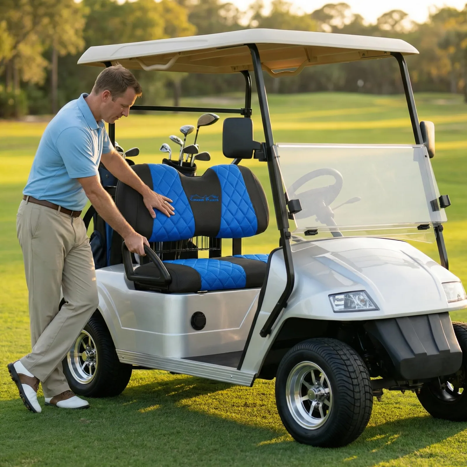 Jaxpare Seat Covers for Star EV Classic Golf Carts image 3