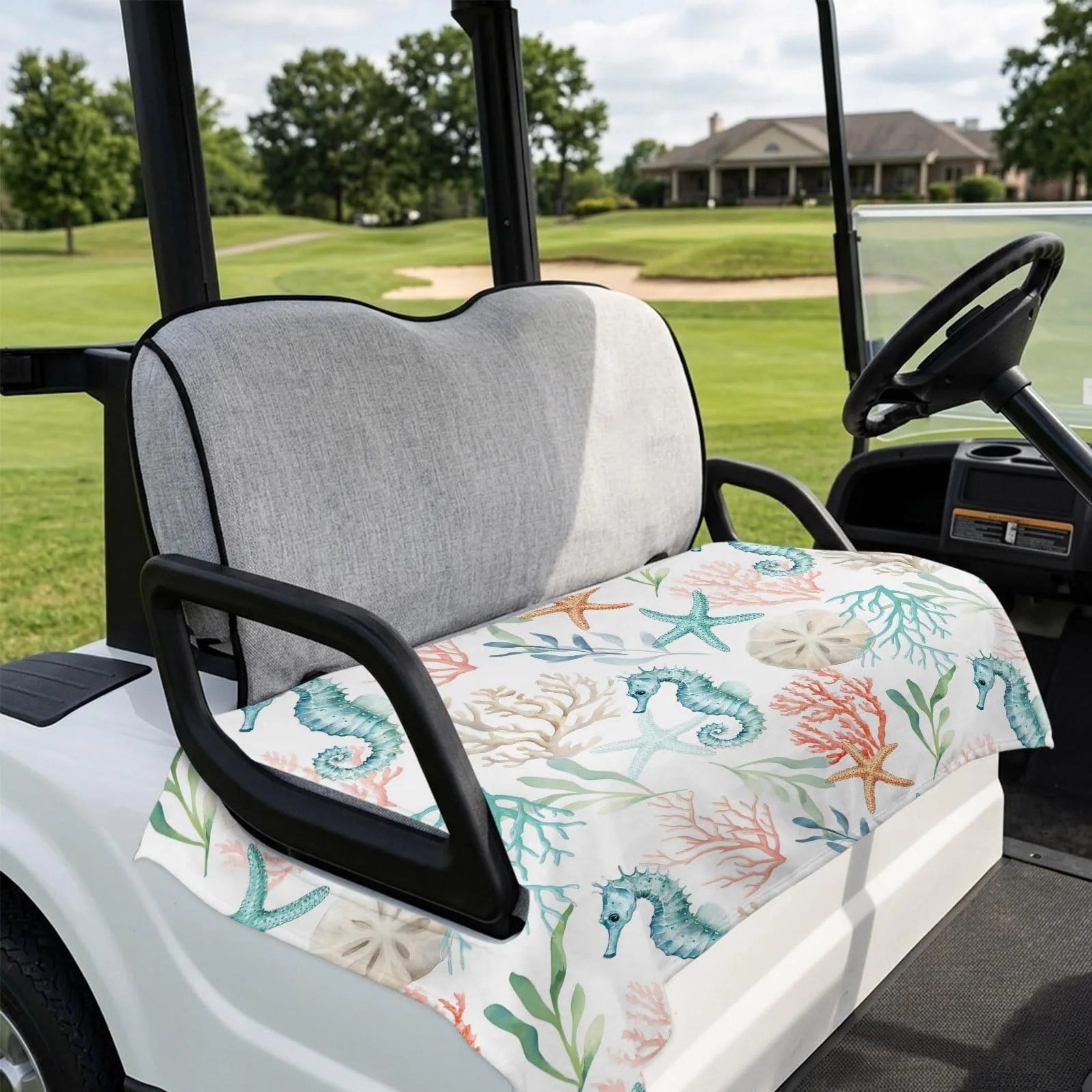 DecorLovee Microfiber Golf Cart Seat Cover, 51 x 31 in image 4