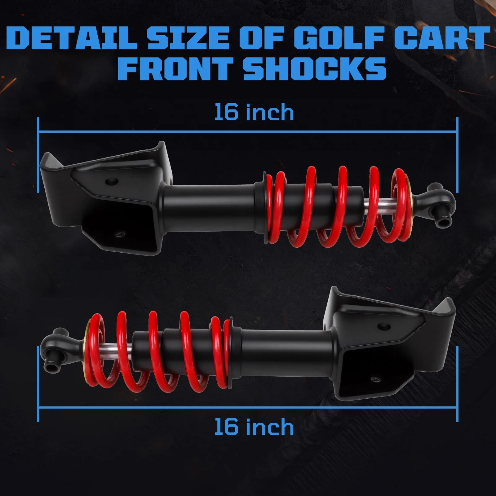 iLSKW Front Shocks for Yamaha Drive G29 Golf Cart image 4