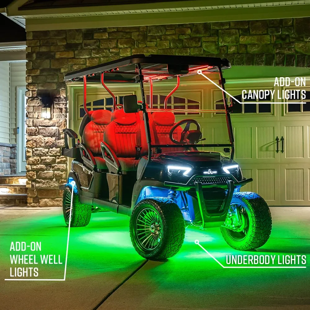 LEDGlow Bluetooth LED Golf Cart Underglow Kit LU-GC-MBT12 image 3