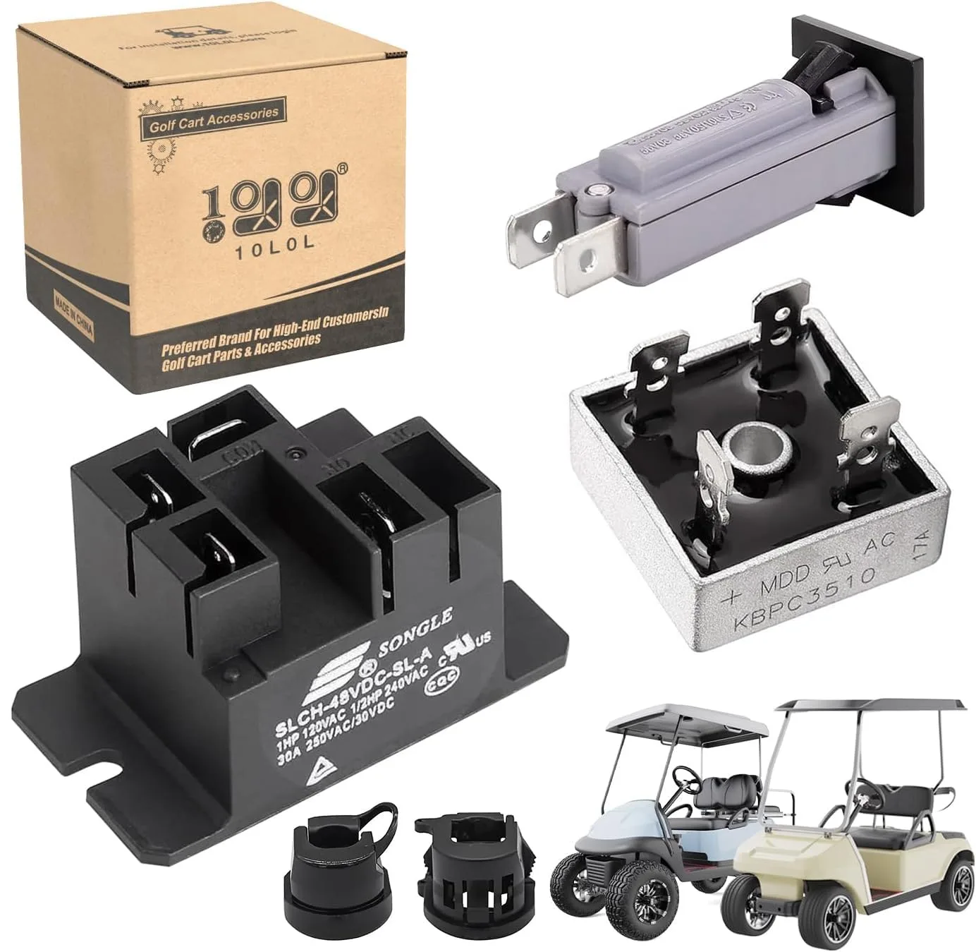 10L0L 48V Club Car PowerDrive Charger Repair Kit