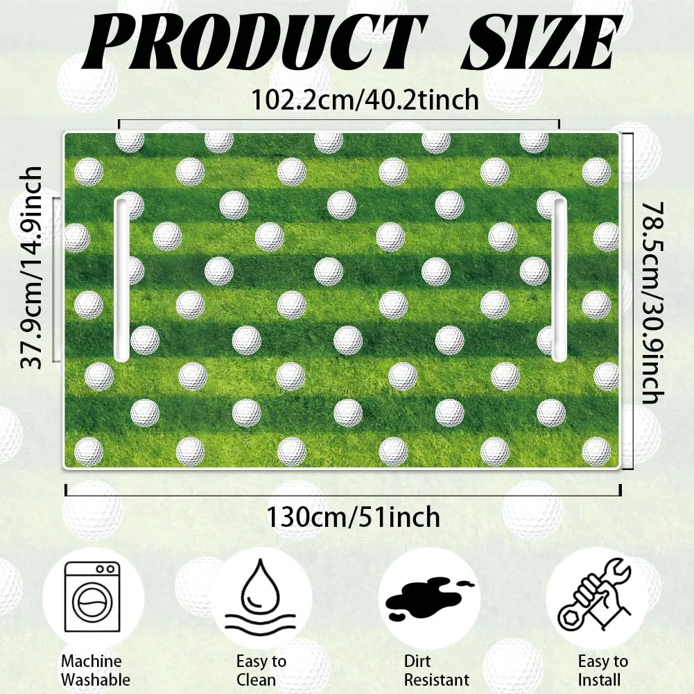 ORIGACH Golf Cart Seat Cover, Golf Ball Turf Pattern image 2
