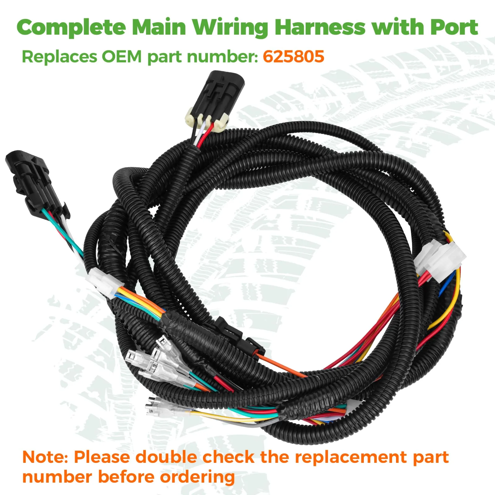 10L0L Main Wiring Harness for E-Z-GO TXT48, 625805 image 3