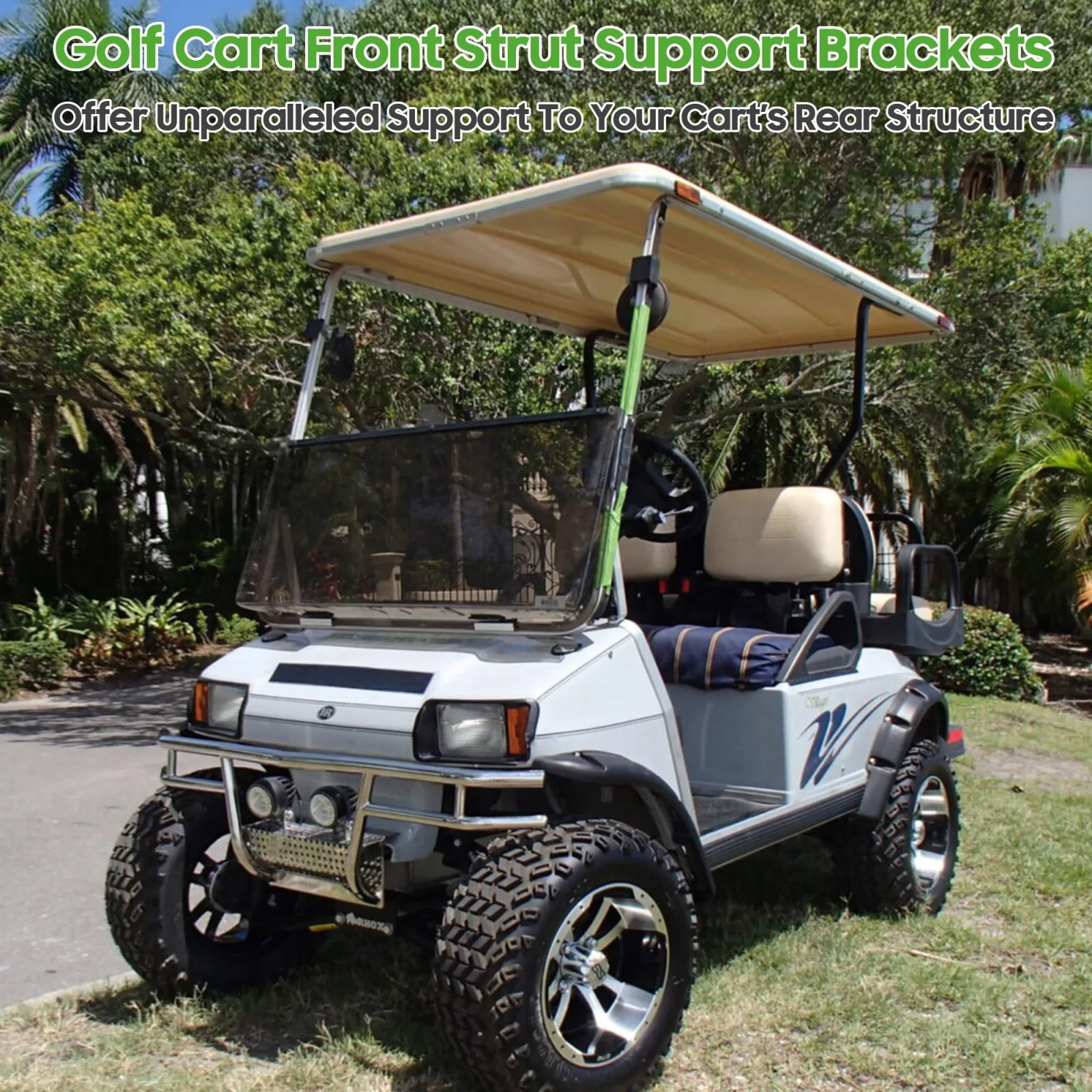 10L0L Front Roof Strut Brackets for Club Car DS 1984-1999 image 4