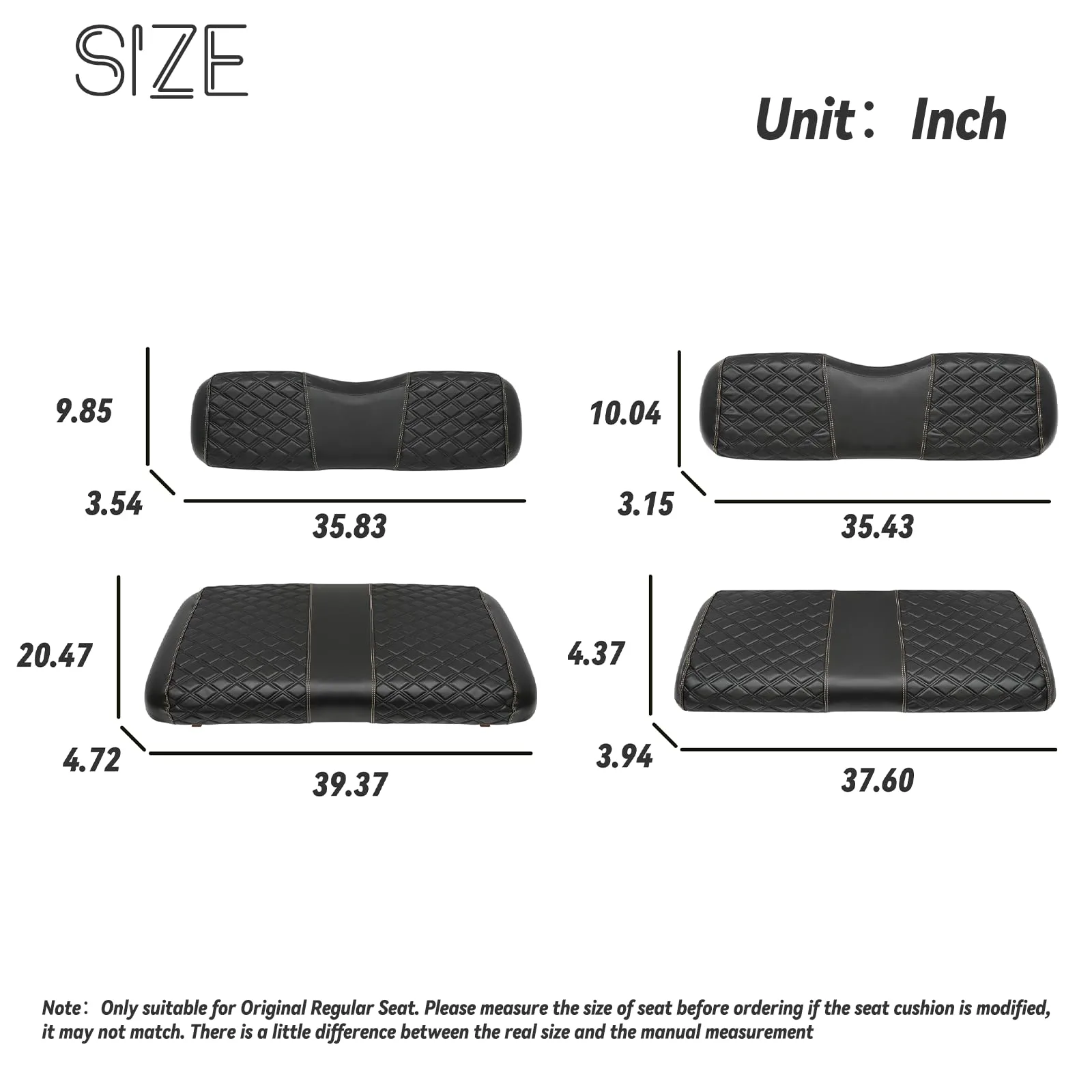 SAMXOMAP Seat Covers for E-Z-GO TXT 1994-2013 image 3