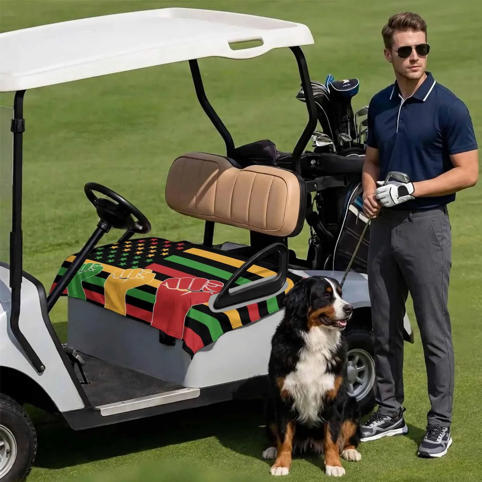 DecorLovee Golf Cart Seat Cover for 2-Seater Carts image 3