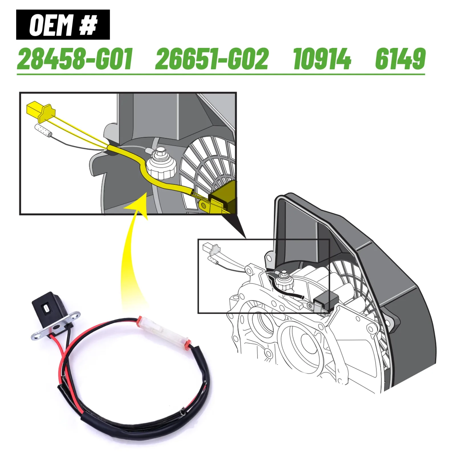 10L0L Ignition Coil Pickup for E-Z-GO 1991-2003 image 3