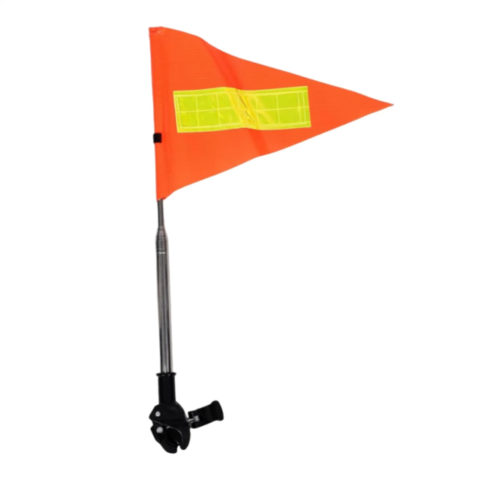 Reflective Bike Safety Flag with Pole and Mounting Bracket