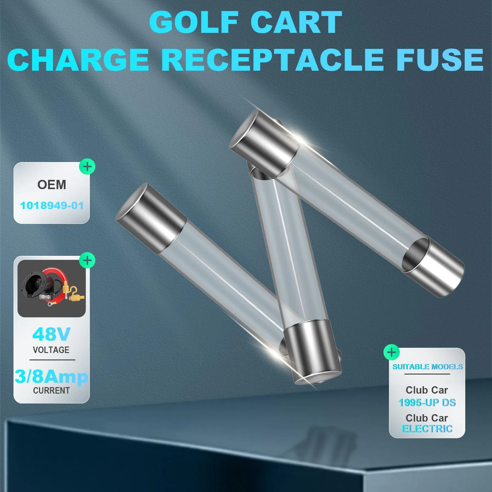 IOOBLBEI Club Car DS 48V Charge Receptacle Fuses image 2