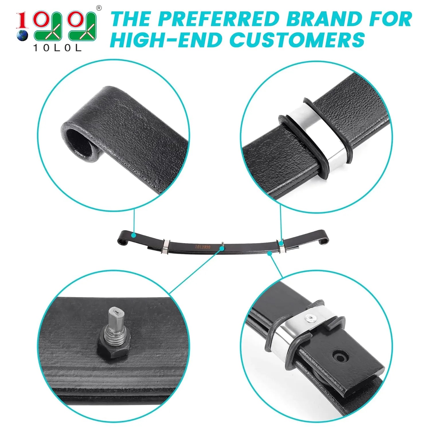 10L0L Heavy-Duty Front Leaf Spring Kit for Club Car image 3