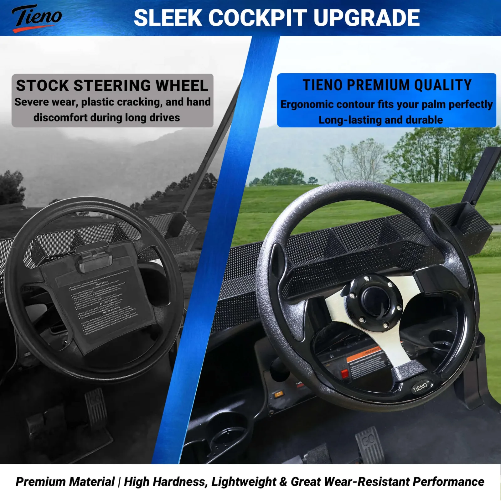 TIENO T6U-SW 12.5-Inch Golf Cart Steering Wheel image 4