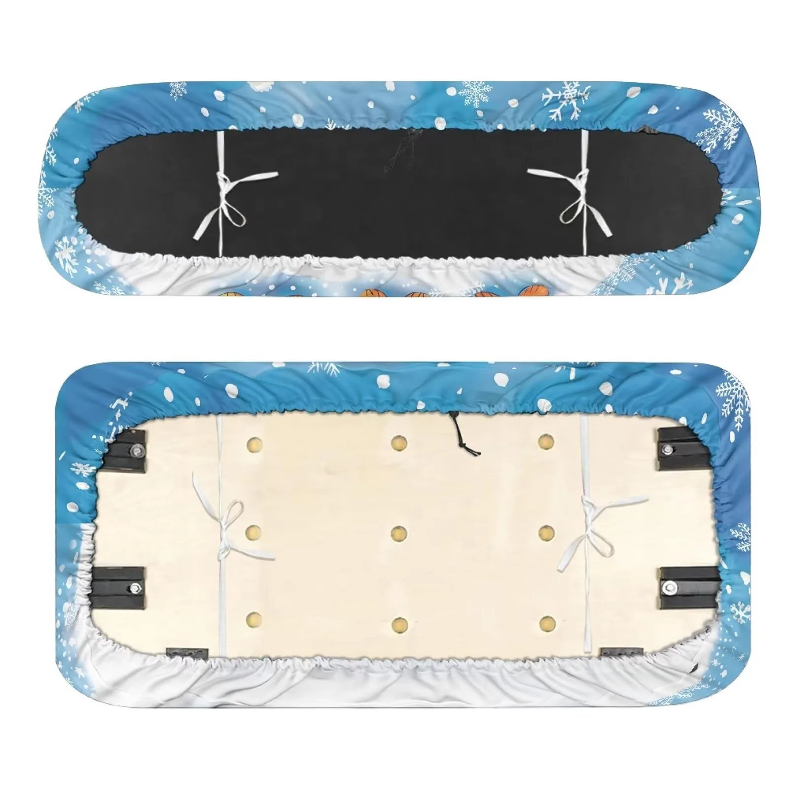 Quidrwyo Penguin Snowflakes Golf Cart Seat Covers image 2