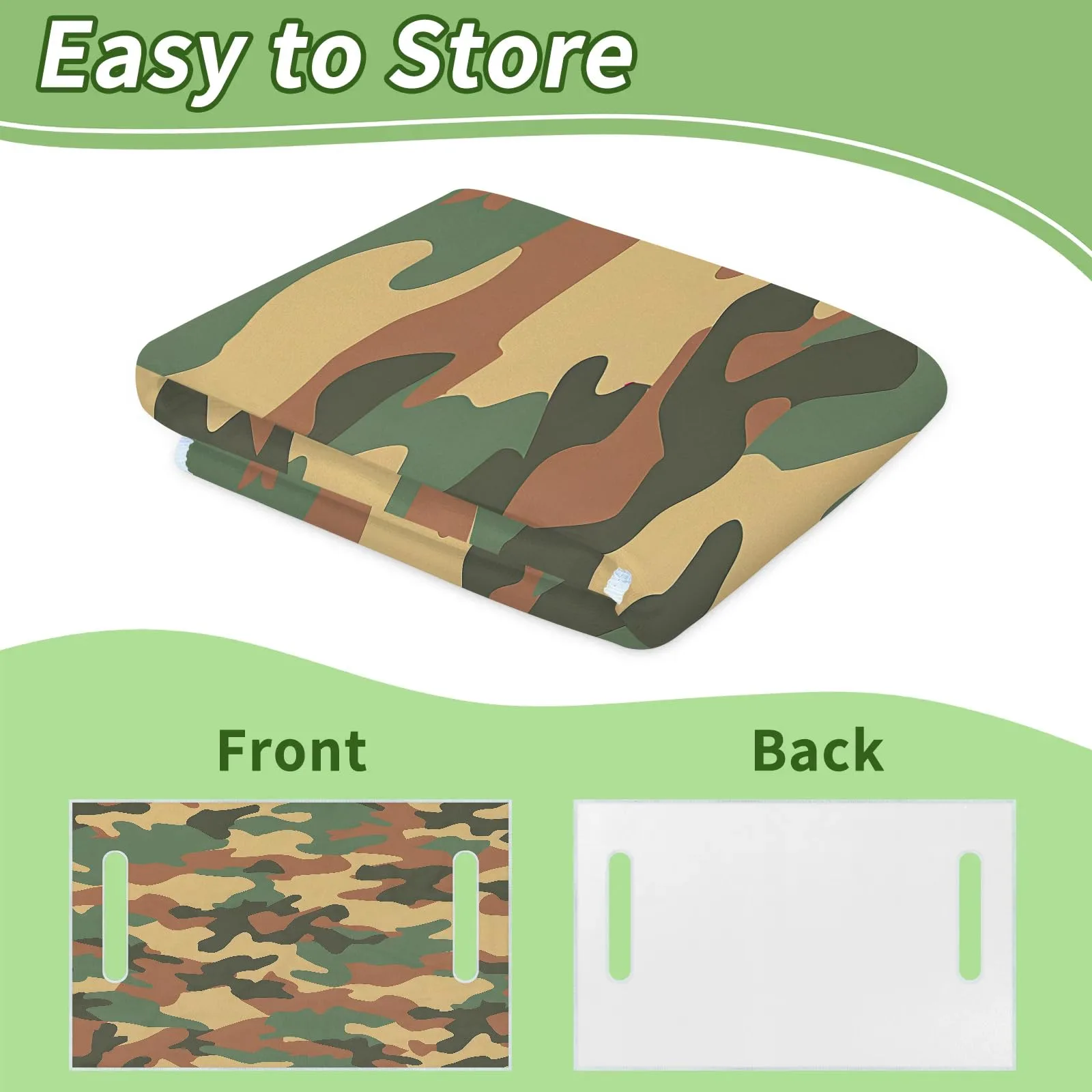 Tiveruda Camouflage Golf Cart Seat Cover for Double Seats image 4
