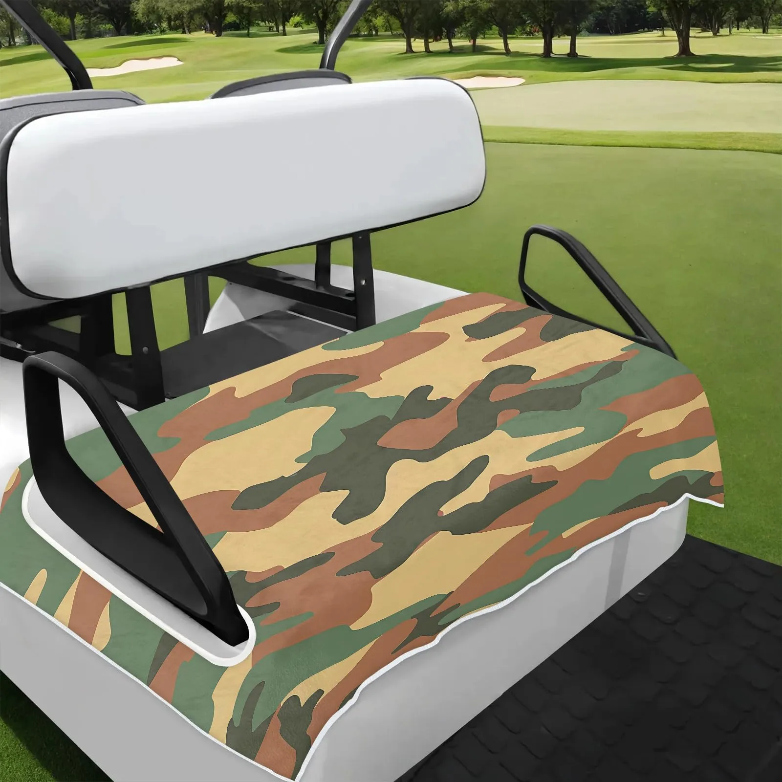 Tiveruda Camouflage Golf Cart Seat Cover for Double Seats