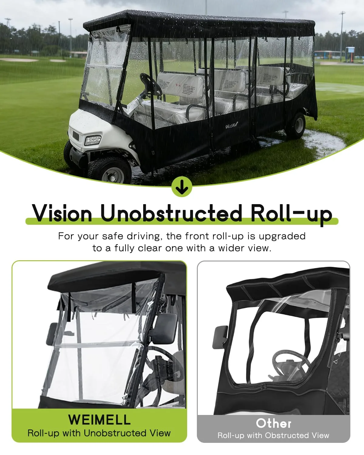 WEIMELL Enclosure for Club Car Villager 8 Passenger image 3