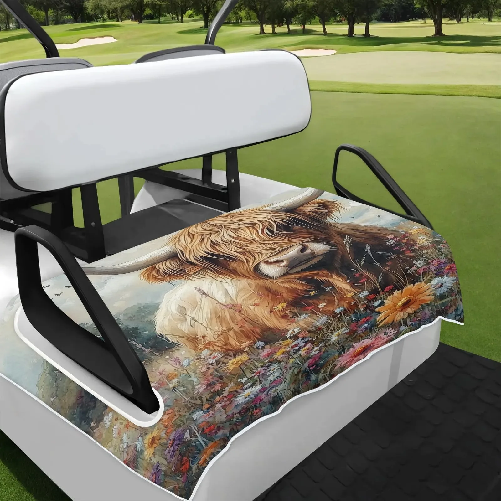 Tiveruda Golf Cart Seat Cover for Double Seats