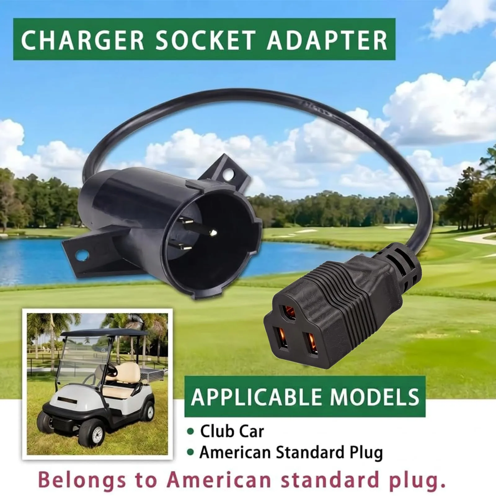KarlKers Charging Port Adapter for Club Car Precedent image 2
