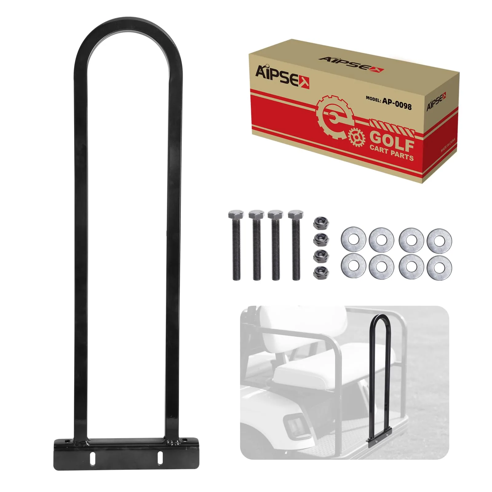 AIPSET AP0582 Golf Cart Rear Seat Grab Bar