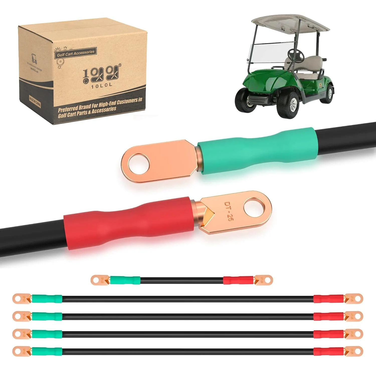 10L0L Battery Cable Set for Yamaha G22 48V Golf Cart