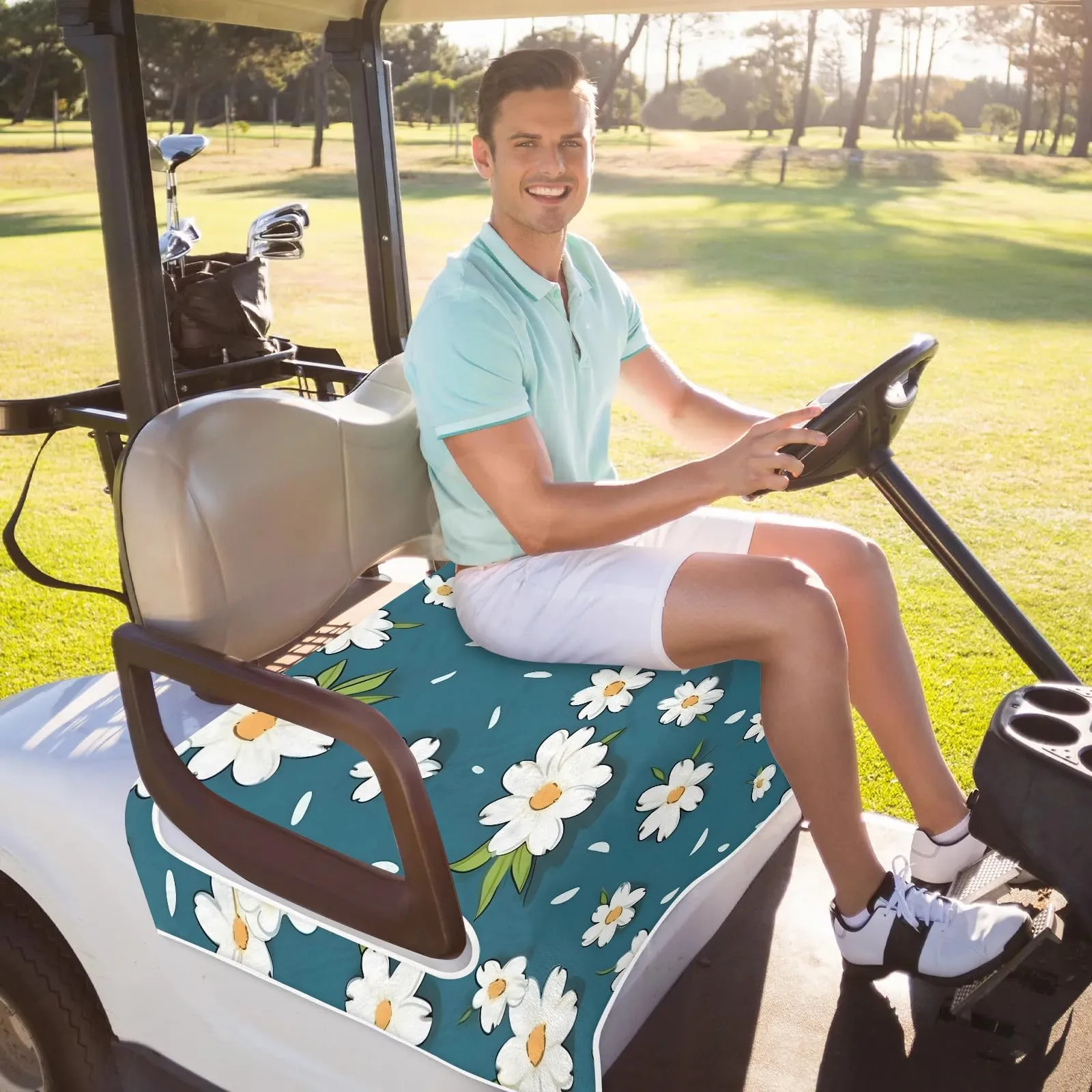 Tiveruda Golf Cart Seat Cover for Double Seats, 51 x 31 in image 4