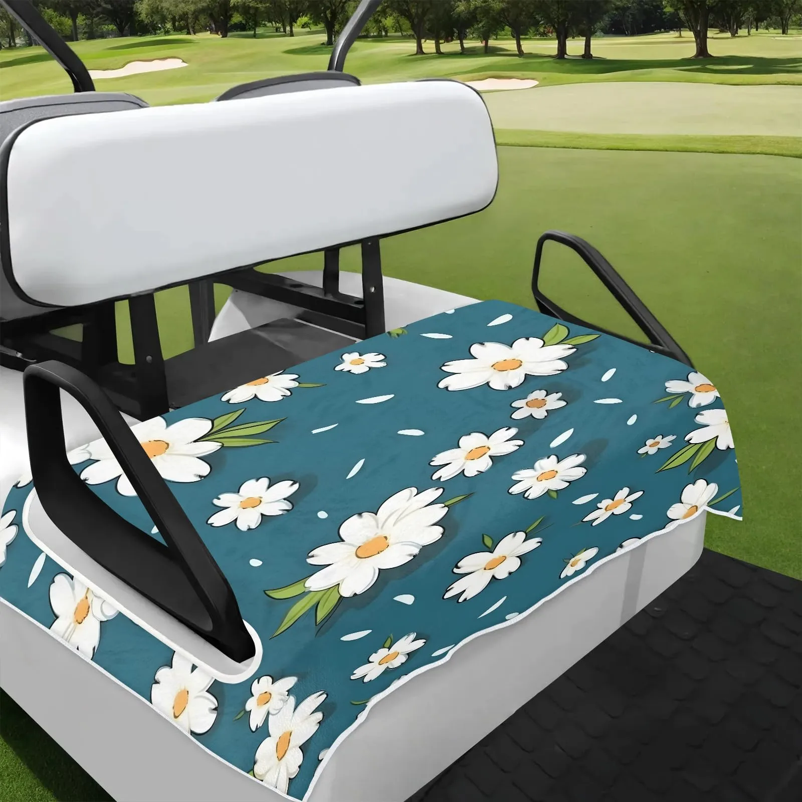 Tiveruda Golf Cart Seat Cover for Double Seats, 51 x 31 in