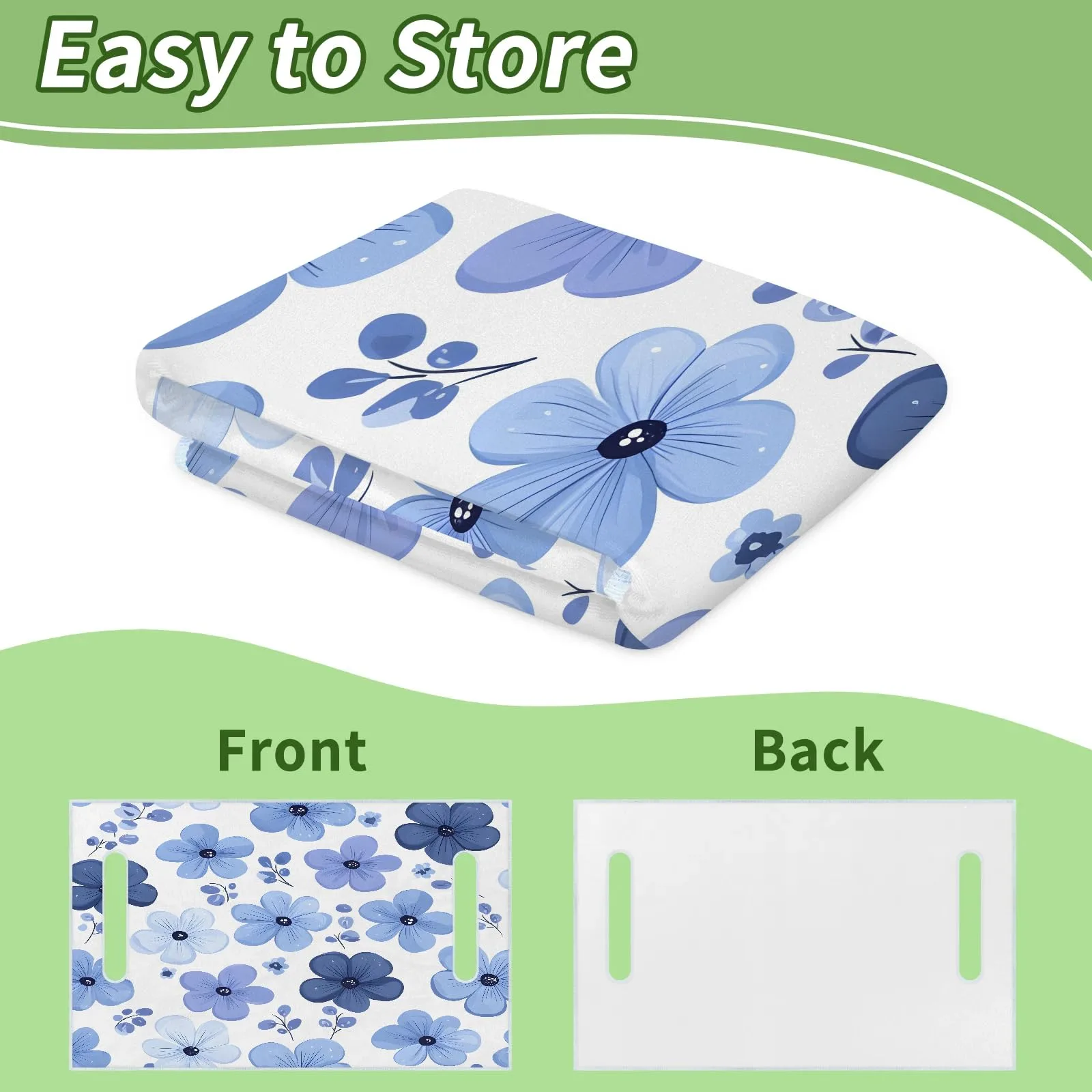 Tiveruda Purple Flower Golf Cart Seat Cover 51 x 31 in image 4