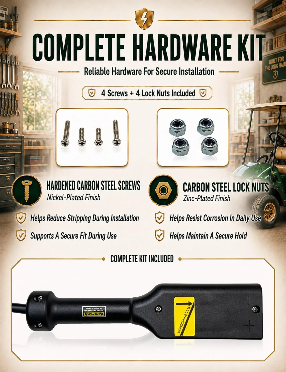 Rugaest 36V D-Style EZGO Golf Cart Charger Plug image 4