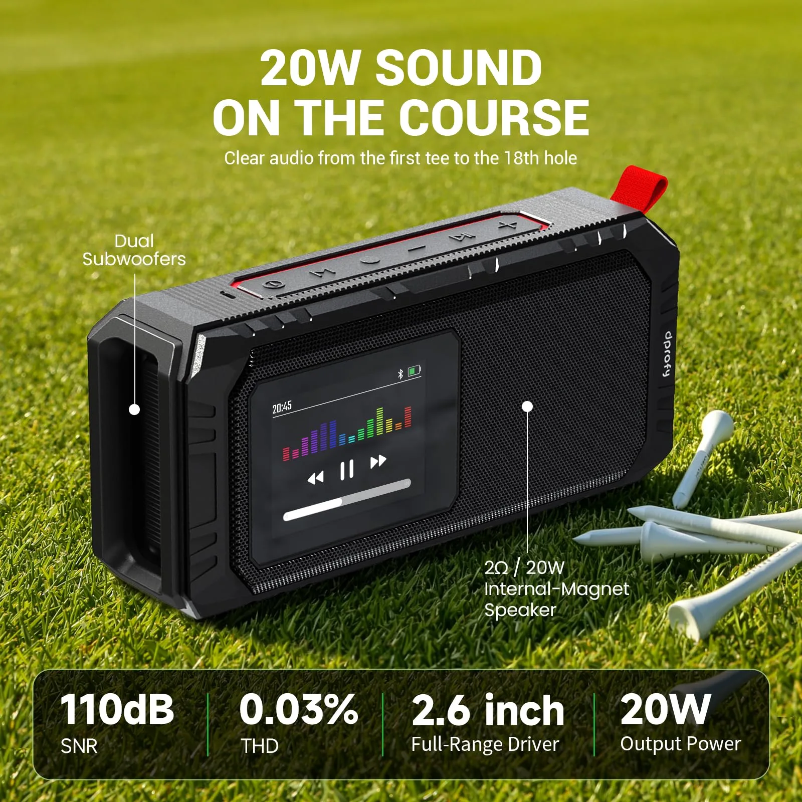 Dprofy V3 PRO Magnetic Golf GPS Speaker with Touchscreen image 3