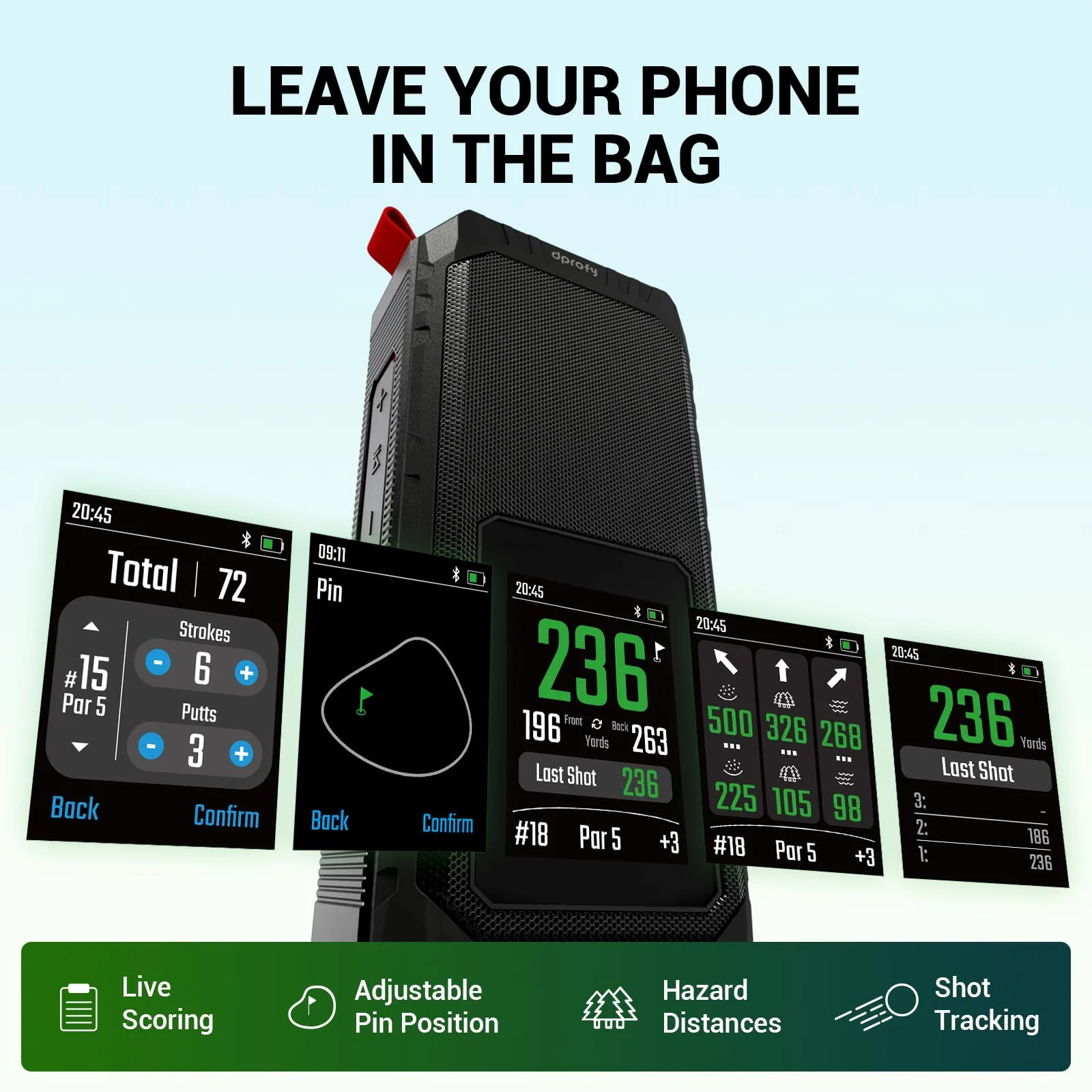 Dprofy V3 PRO Magnetic Golf GPS Speaker with Touchscreen image 4