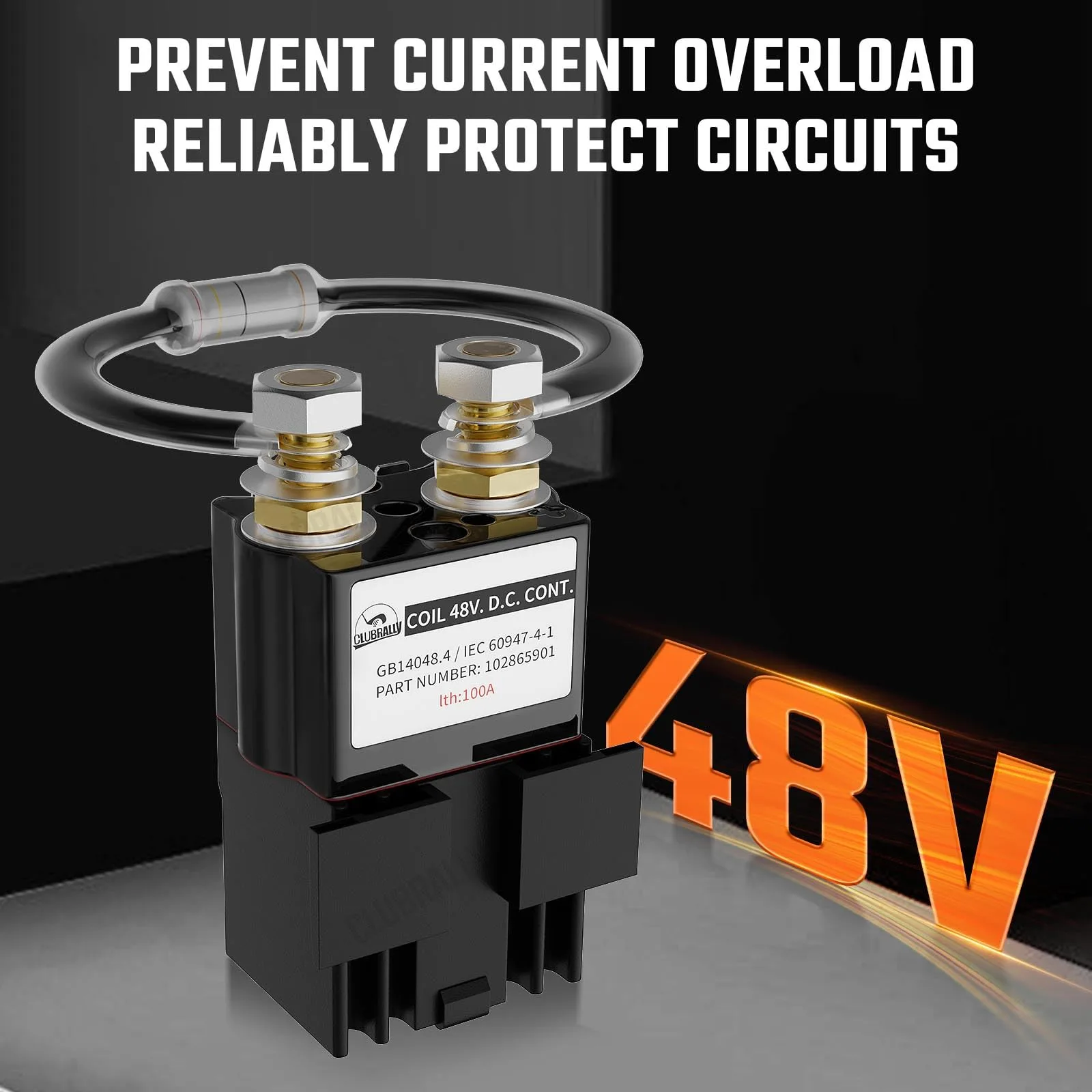 CLUBRALLY 48V Solenoid for Club Car DS, Precedent & Tempo image 2