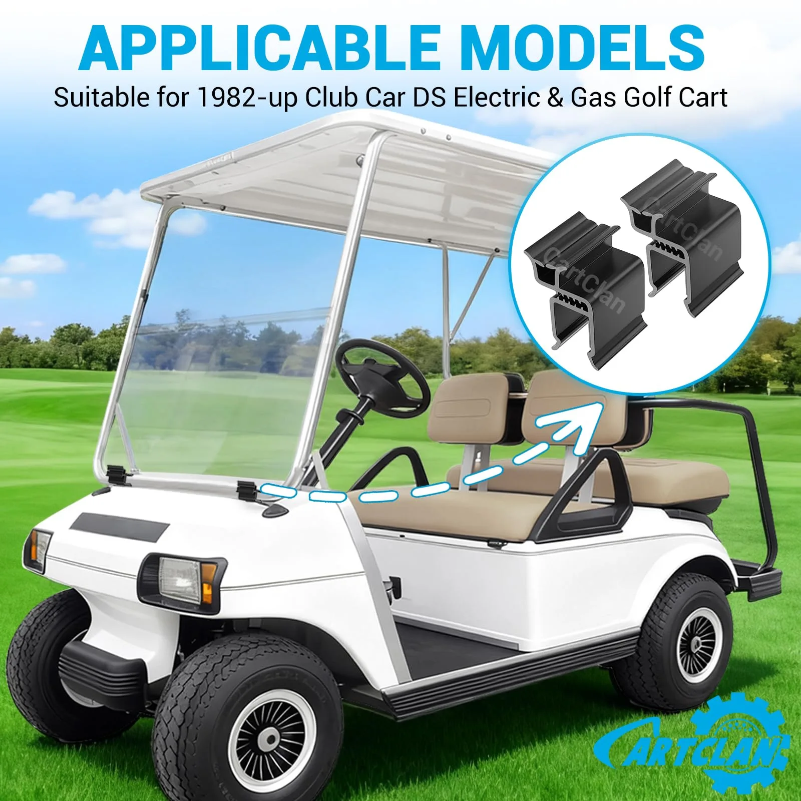 CartClan Club Car DS Windshield Retaining Clips CT-0178 image 4