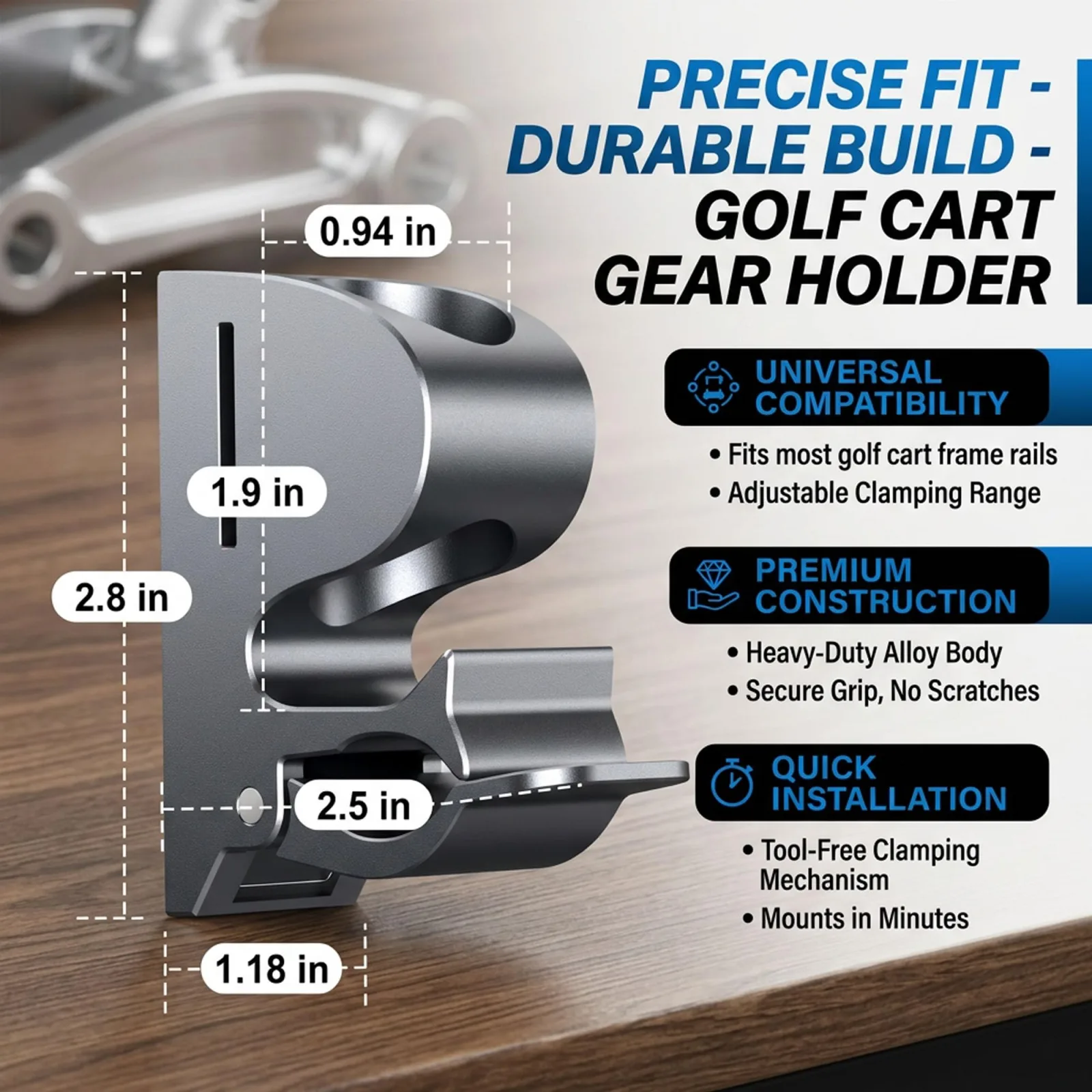 Zeatsumicz Magnetic Golf Cart Cigar Holder image 2