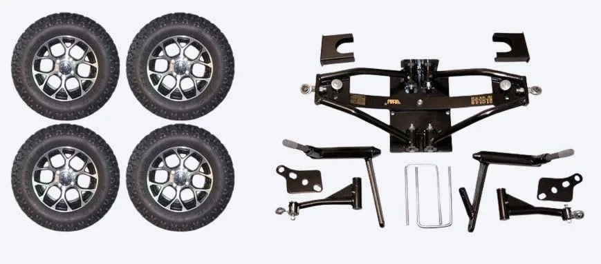 3G 6-Inch Lift Kit with Wheels for Club Car DS 1984-2003