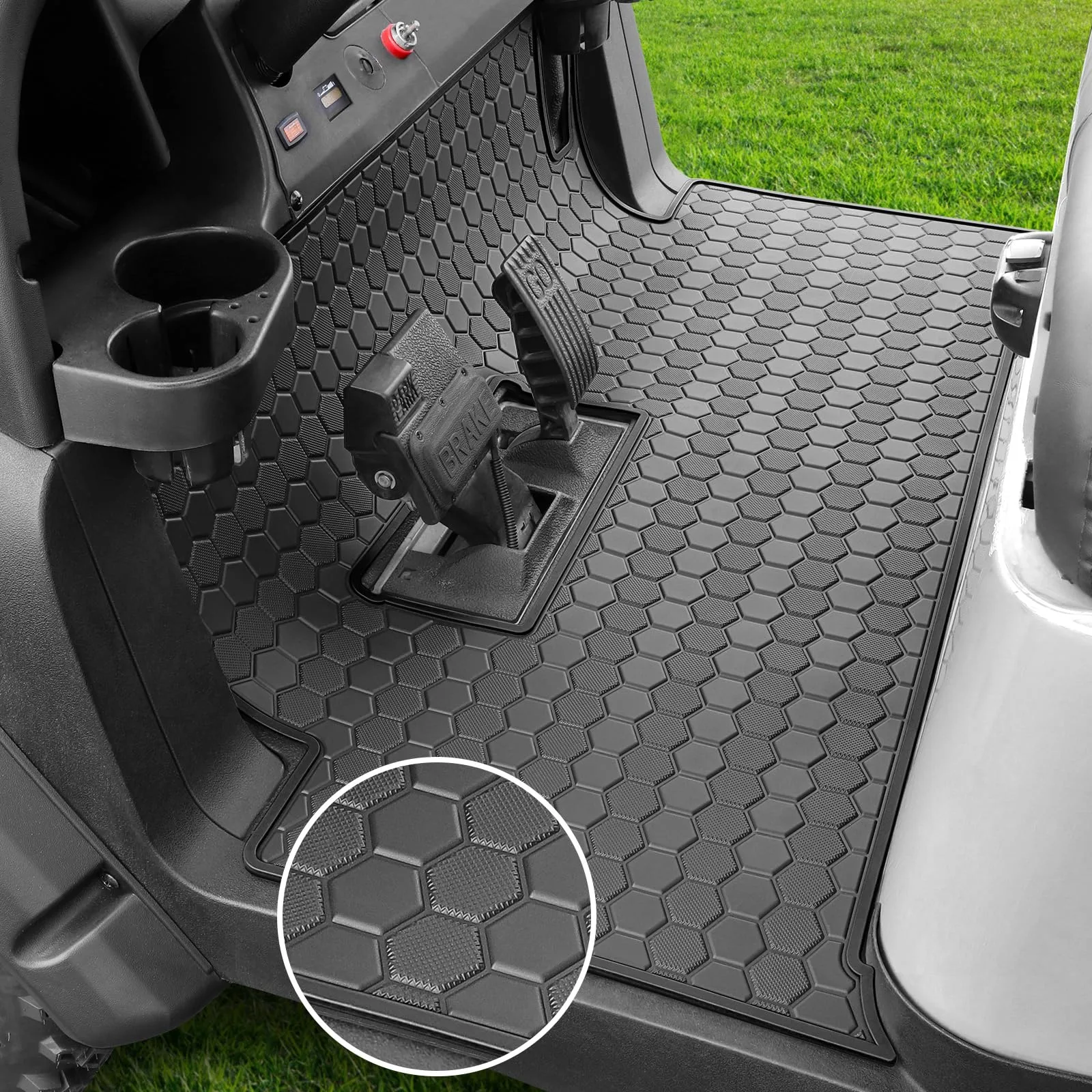 MOSNAI Club Car Golf Cart Floor Mat Floor Mat -CP