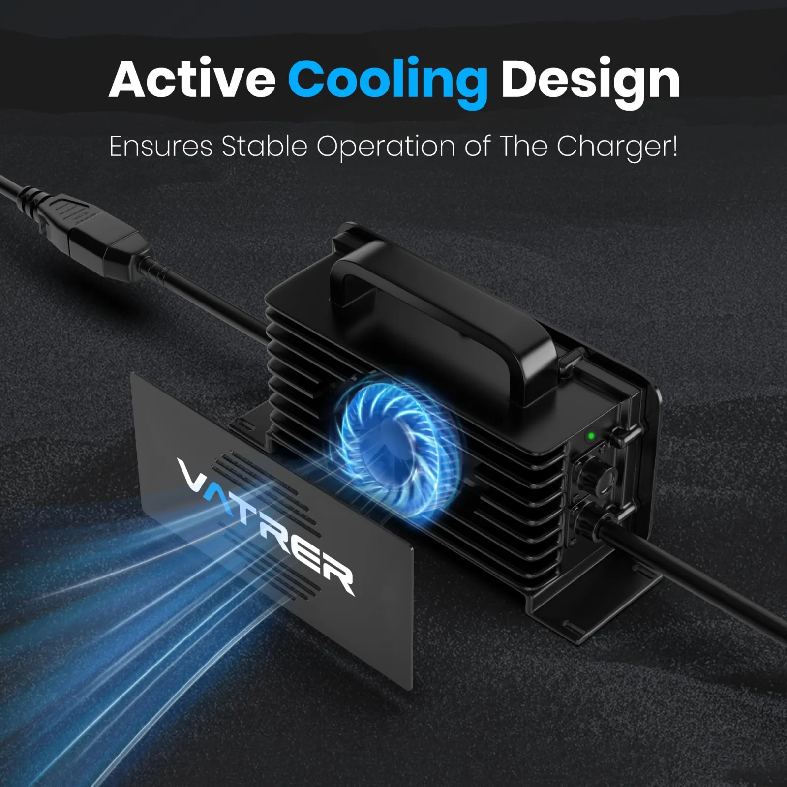 VATRER POWER 58.4V 20A LiFePO4 Battery Charger image 2