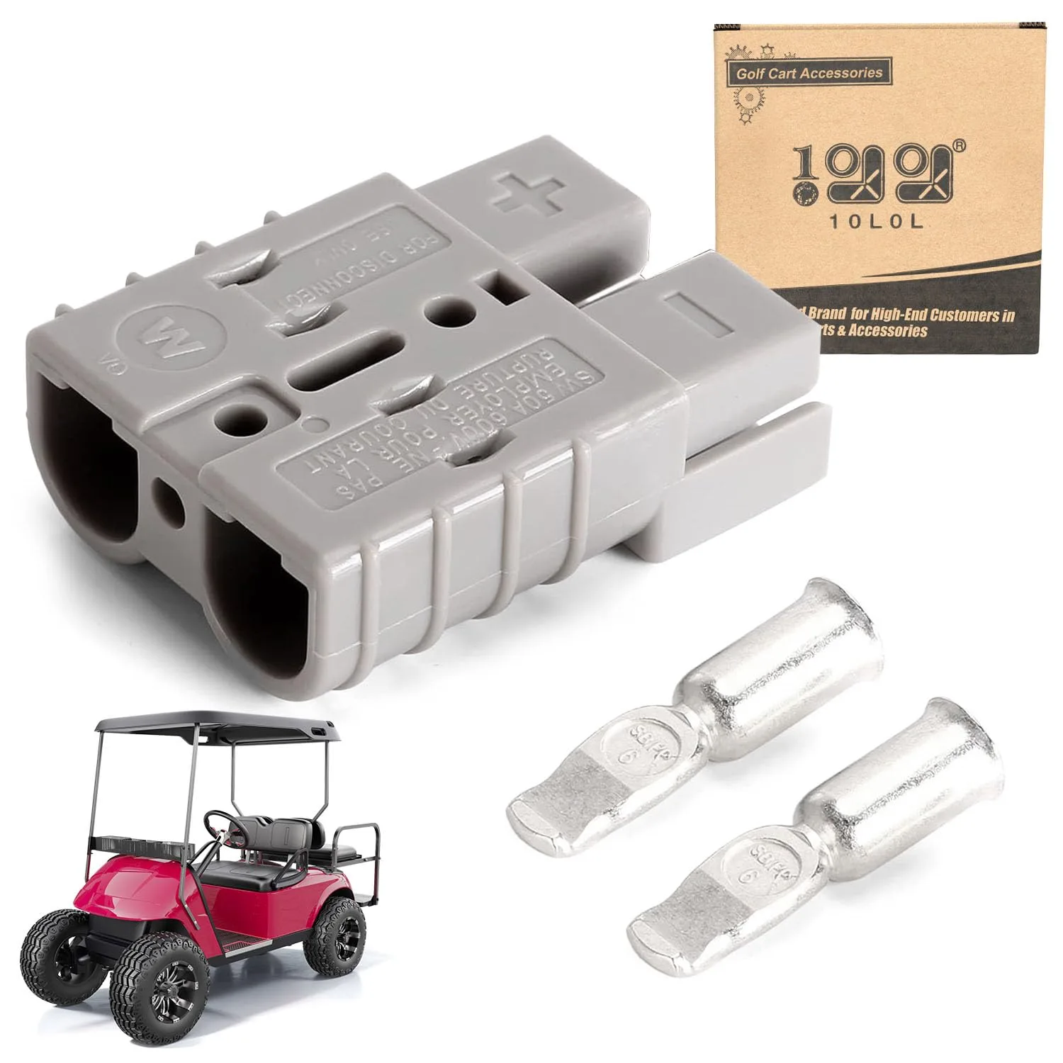 10L0L 36V Charger Plug for E-Z-GO Marathon Golf Carts