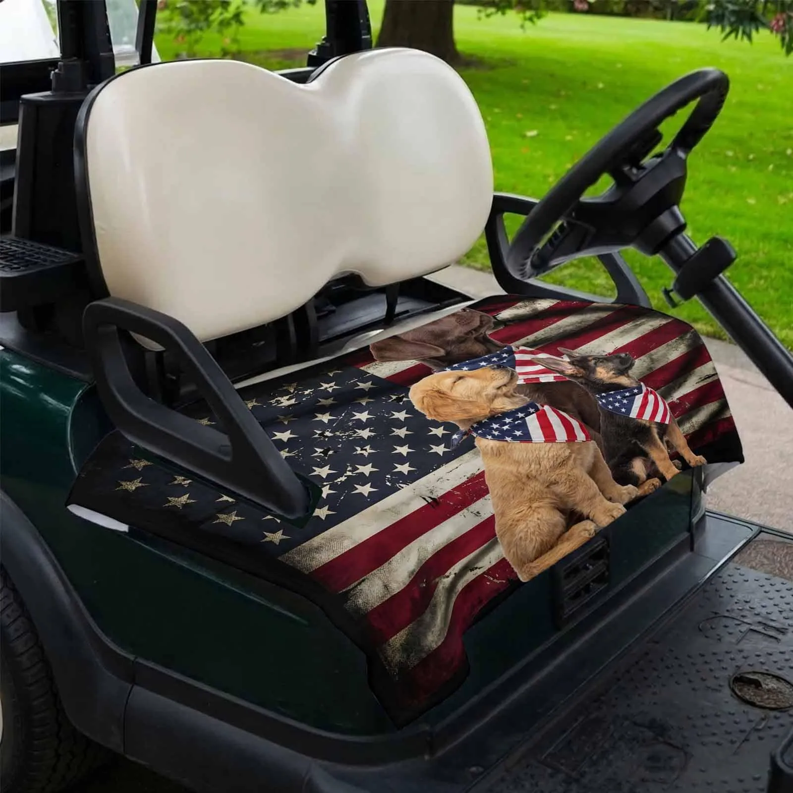 DecorLovee Golf Cart Seat Cover, 51 x 31-Inch Microfiber image 2