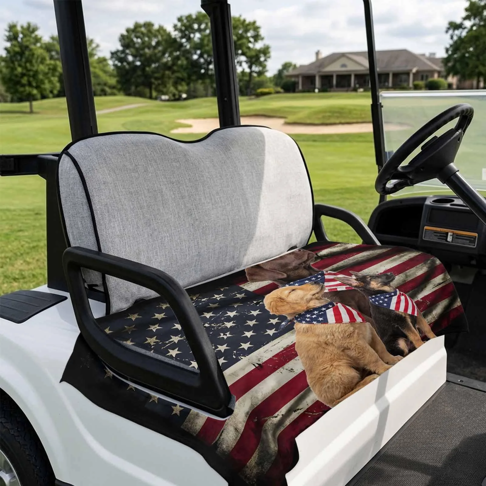 DecorLovee Golf Cart Seat Cover, 51 x 31-Inch Microfiber image 4