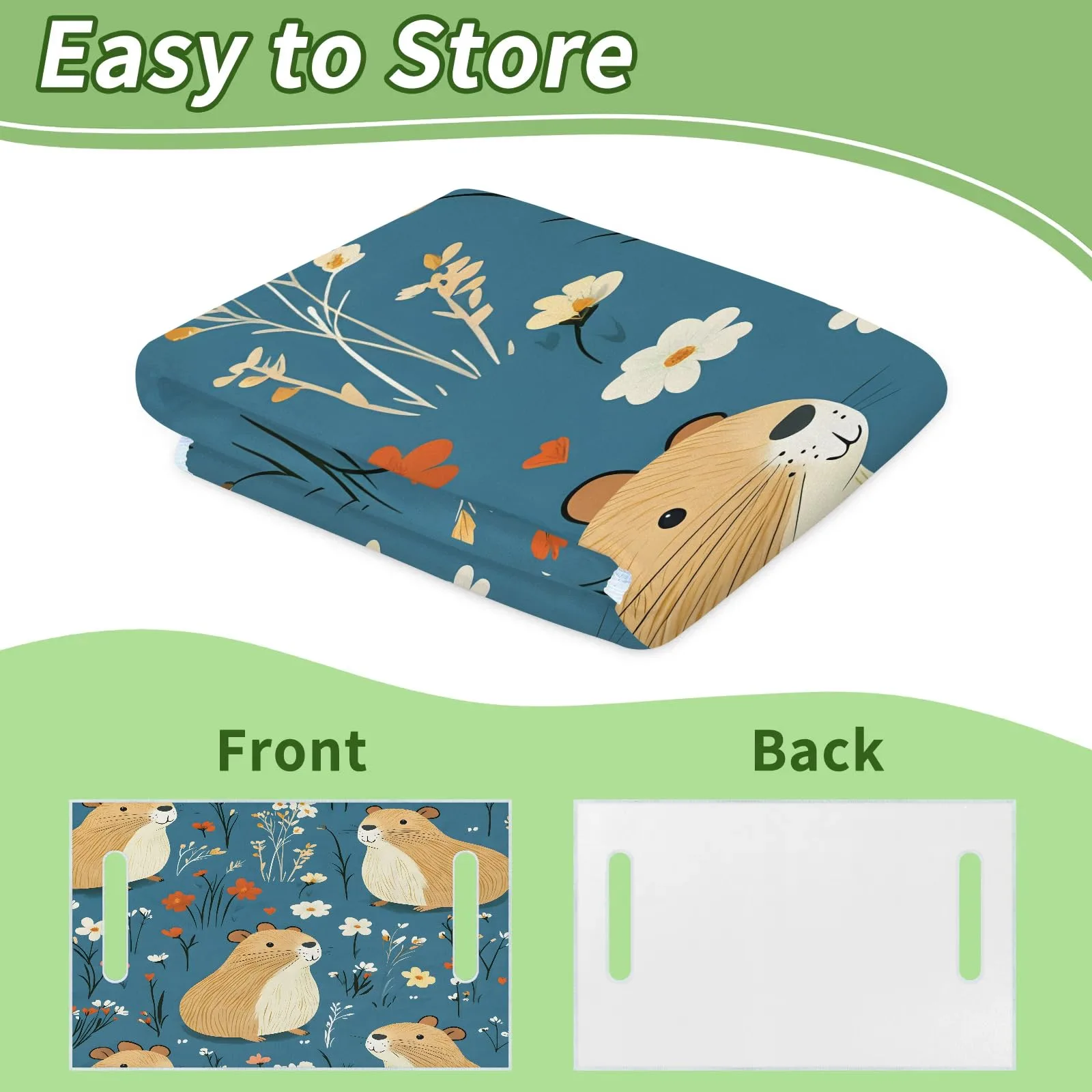 Tiveruda Golf Cart Seat Cover Blanket for Double Seats image 4