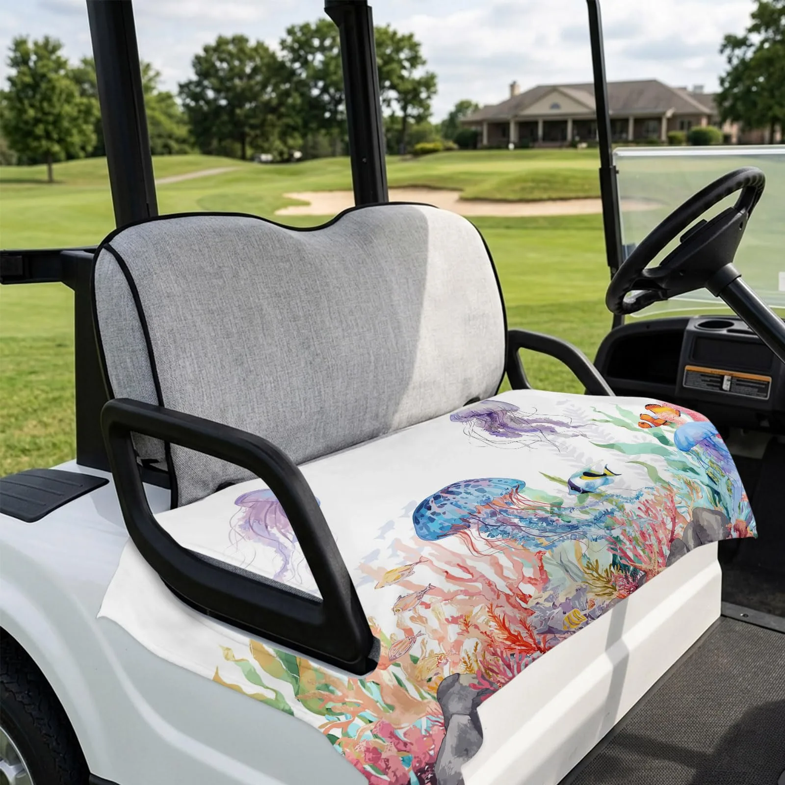 DecorLovee Golf Cart Seat Cover for 2-Seater Carts image 4