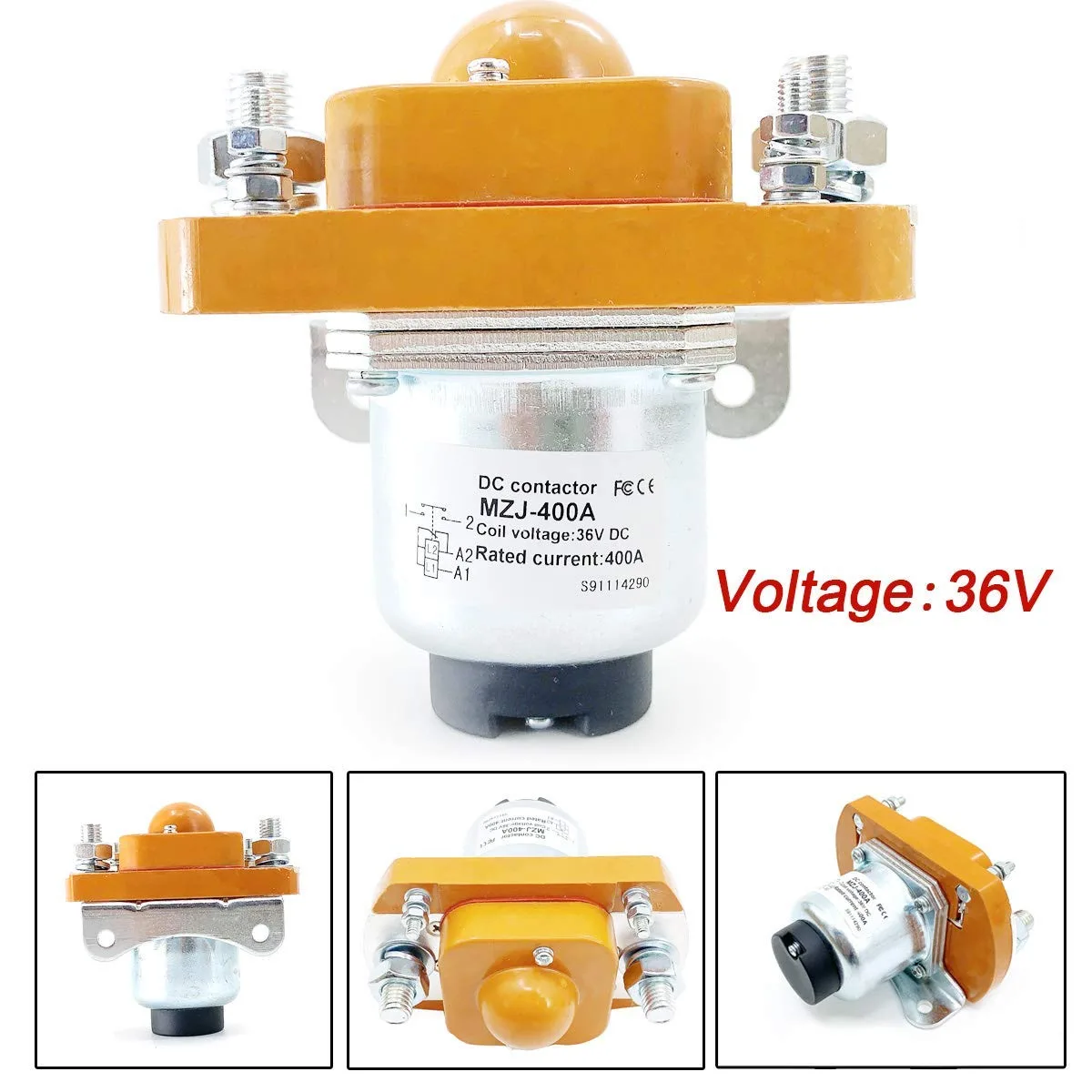 TABODD 36V 400A MZJ-400A Golf Cart Solenoid image 2
