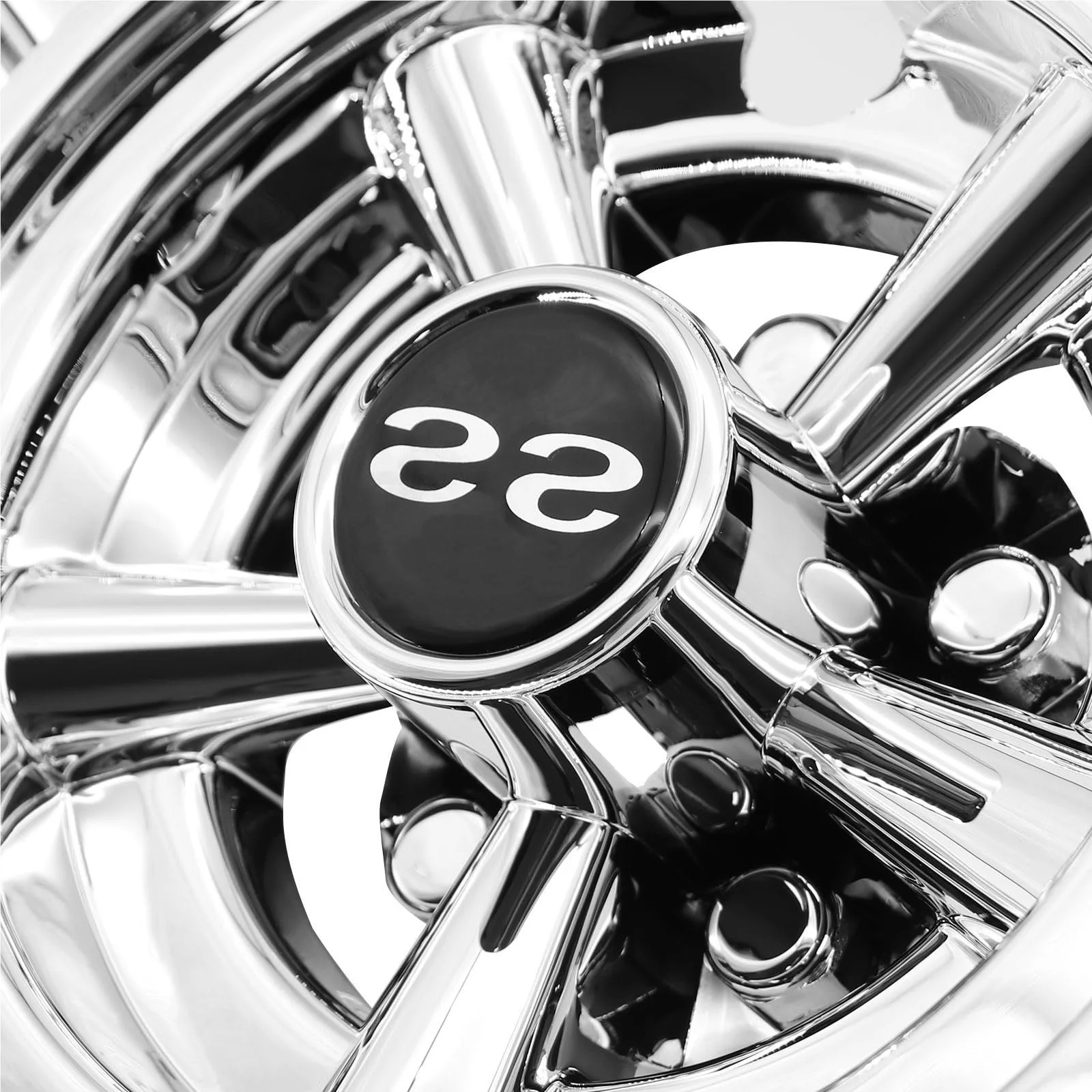 CHMIFTNX 8-inch Brushed Wheel Hub Covers — 4-Pack image 2