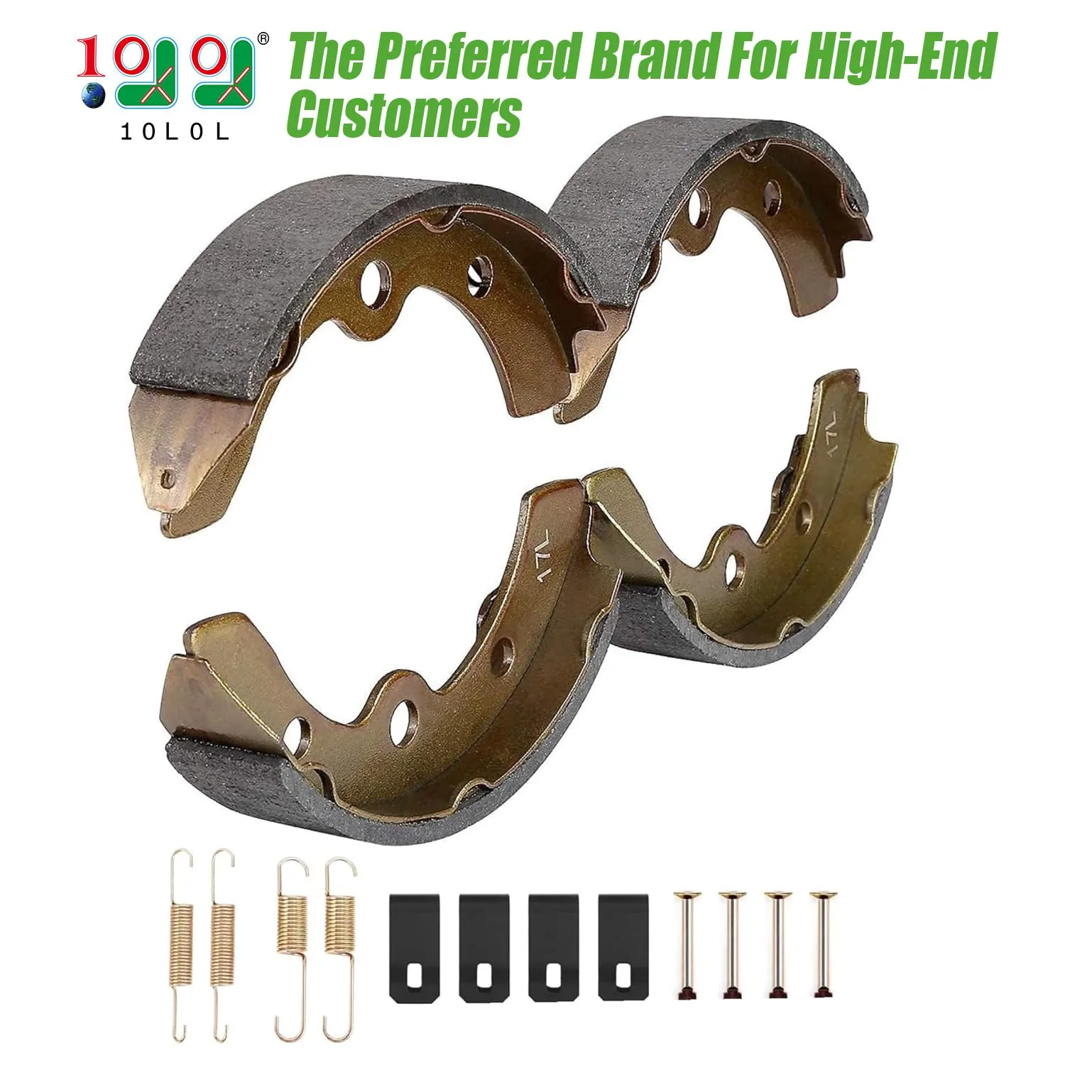 10L0L Golf Cart Brake Shoes Kit for Club Car, E-Z-GO & Yamaha image 2