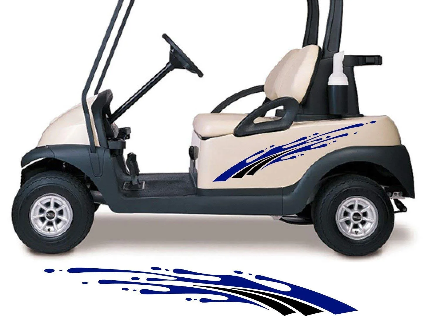 StickerChef GCA1227 Two-Color Golf Cart Decals