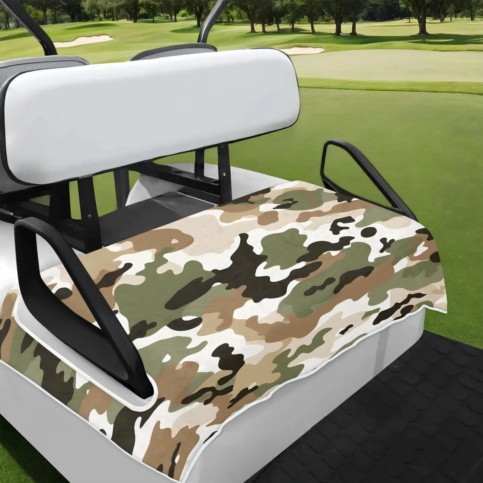 Tiveruda Camouflage Brown Golf Cart Seat Cover 51 x 31