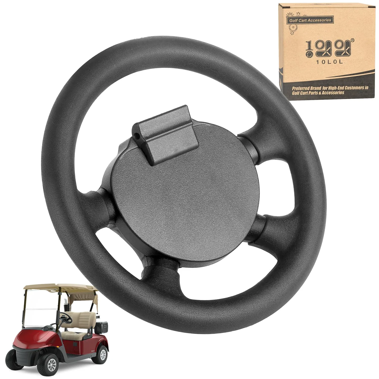 10L0L 13-Inch Steering Wheel for E-Z-GO Golf Carts